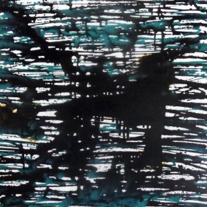 Xandria Noir, 30 x 30 Inch, Acrylic on Canvas,  Abstract Painting, AC-XA-025(EXB-14)